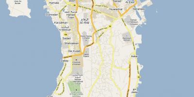 Žemėlapis žemėlapis Bahreino