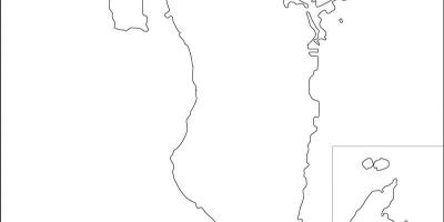 Žemėlapis Bahreino žemėlapio kontūras