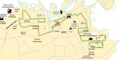 Žemėlapis city center Bahreinas